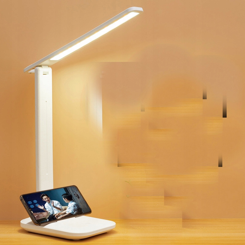 	LAMPKA BIURKOWA LED NA BIURKO Z REGULACJĄ I ŁADOWANIEM USB NOWOCZESNA