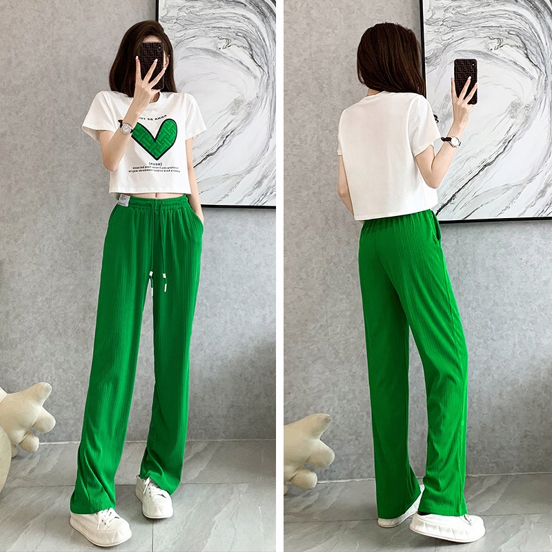 Spodnie damskie luźne szerokie zwiewne - obrazek 3