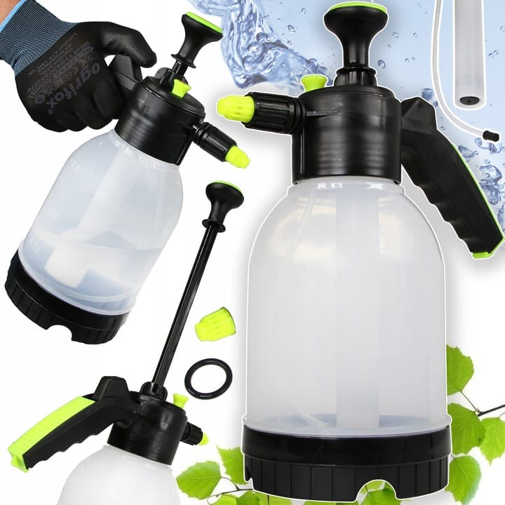OPRYSKIWACZ CIŚNIENIOWY RĘCZNY 1,5L OGRODOWY DO ZRASZANIA ROŚLIN KWIATÓW
