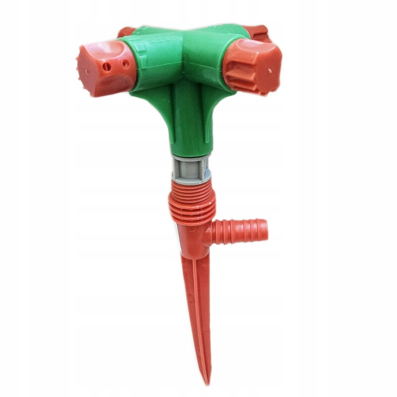 ZRASZACZ OGRODOWY OBROTOWY 360° 4-RAMIENNY Z REGULACJĄ DO TRAWNIKA WODY