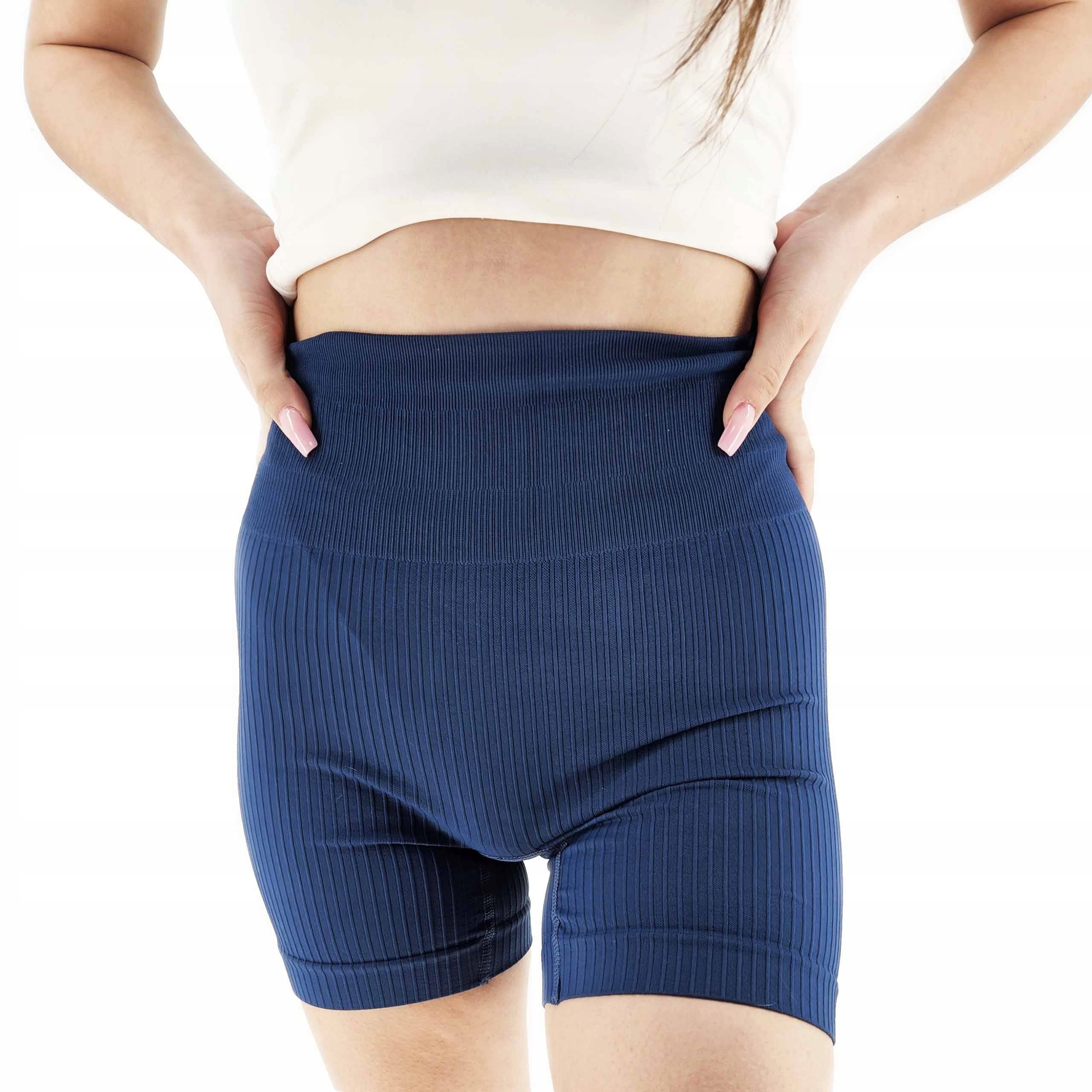 DAMSKIE LEGGINSY KOLARKI KRYJĄCE SPODENKI DOPASOWANE WYGODNE KOLORY PRĄŻEK