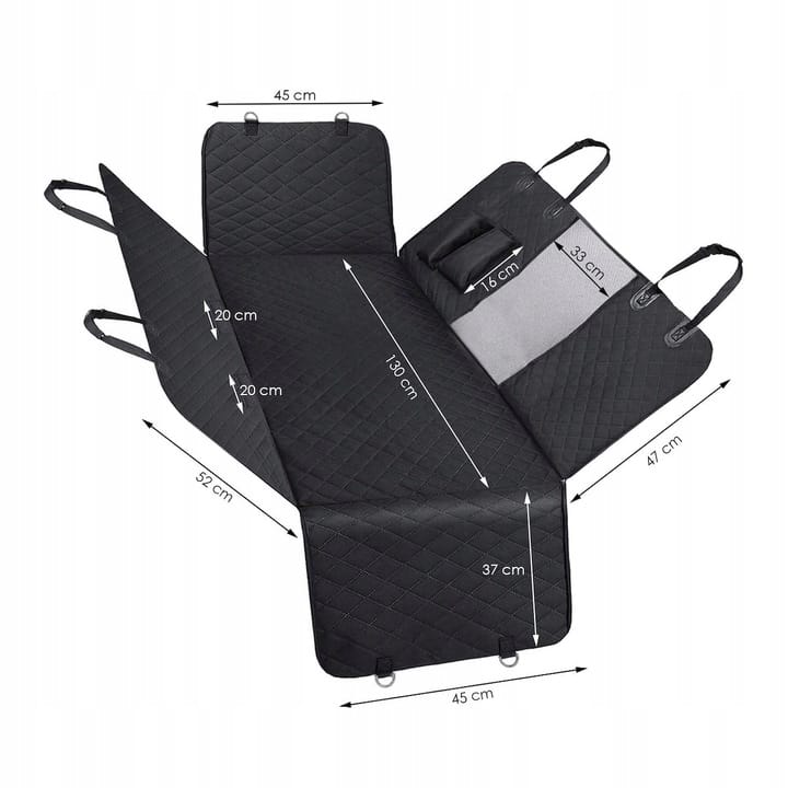 Mata dla psa do samochodu pokrowiec siedzenie uniwersalna samochodowa 4w1