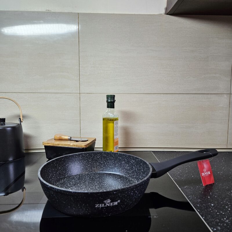 	PATELNIA ALUMINIOWA Z POWŁOKĄ GRANITOWĄ INDUKCJA 5xSZYBSZE NAGRZEWANIE