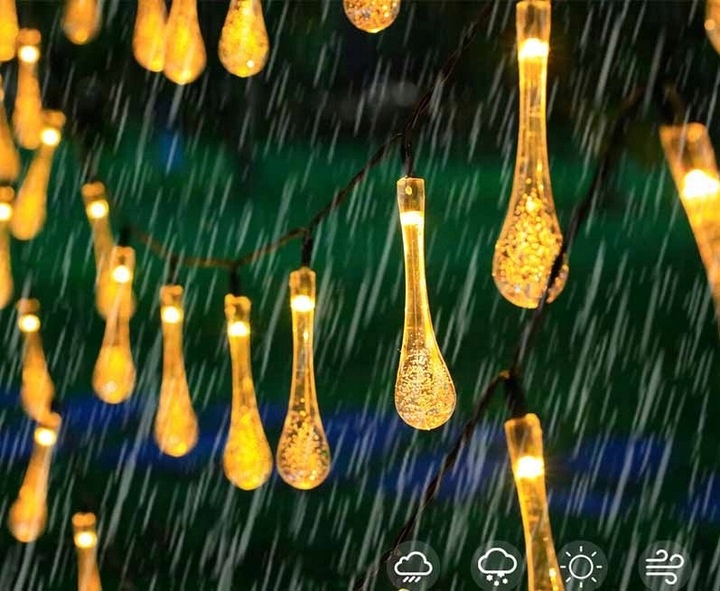 GIRLANDA OGRODOWA LED SOLARNA OŚWIETLENIE LAMPKI SOPLE NA TARAS OGRÓD 10LED