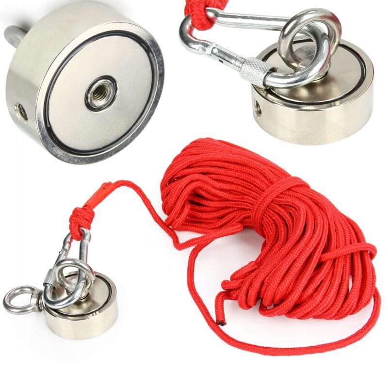 Magnes uchwyt neodymowy do poszukiwań lina magnez