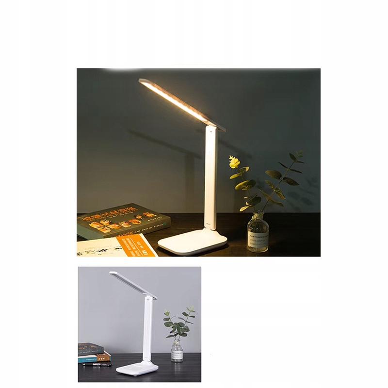 LAMPKA BIURKOWA LED NA BIURKO Z REGULACJĄ I ŁADOWANIEM USB NOWOCZESNA