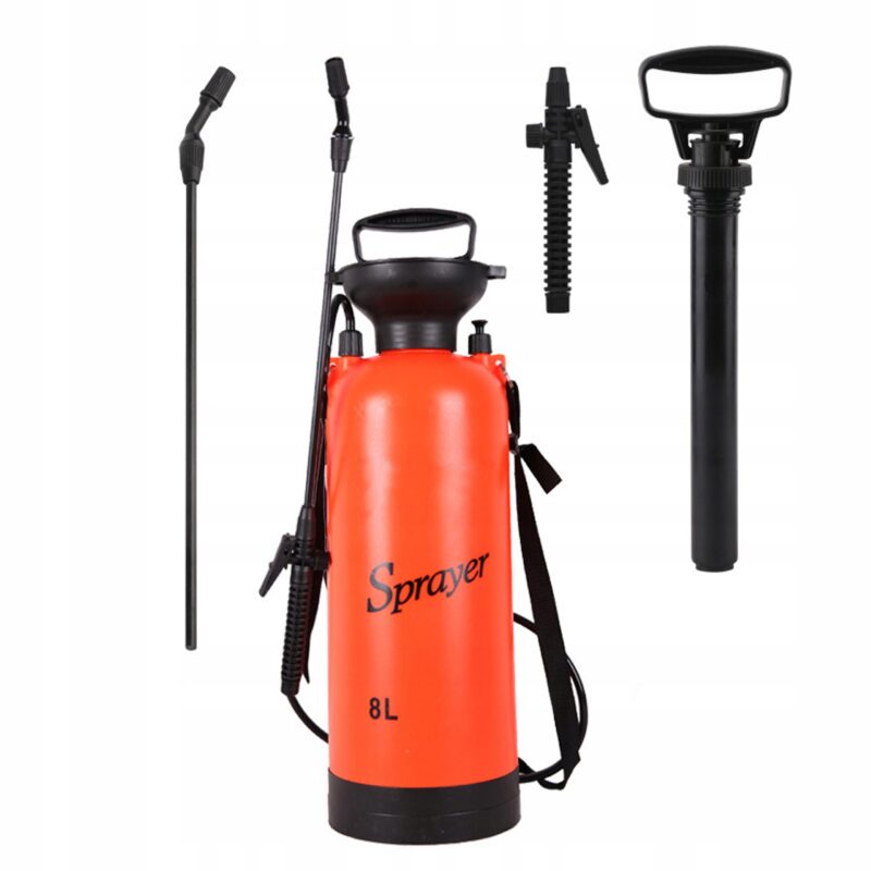 CIŚNIENIOWY OPRYSKIWACZ OGRODOWY SPRYSKIWACZ RĘCZNY DŁUGA LANCA 8L