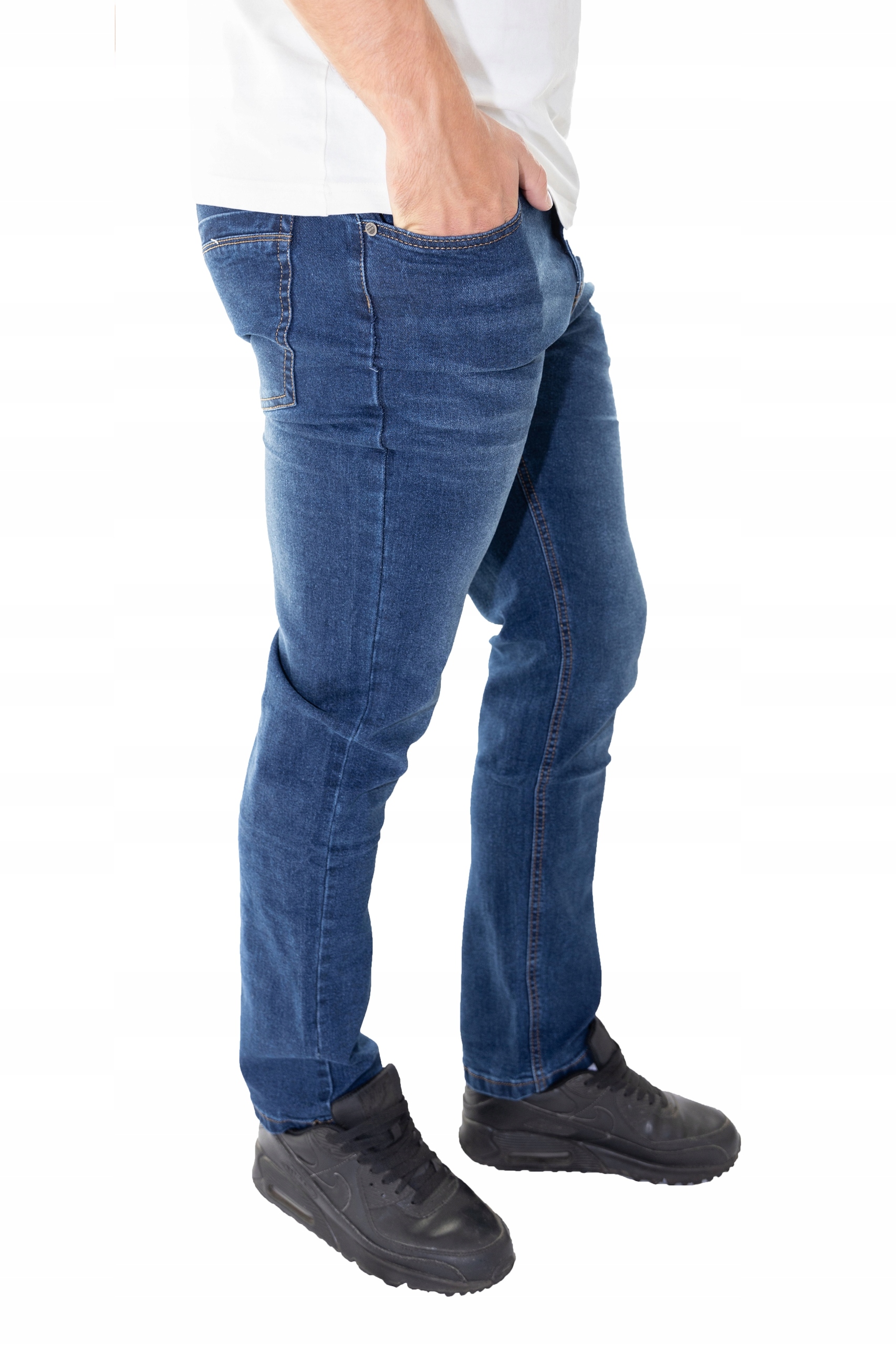 Spodnie jeansy męskie jeansowe rozciągliwe - obrazek 3