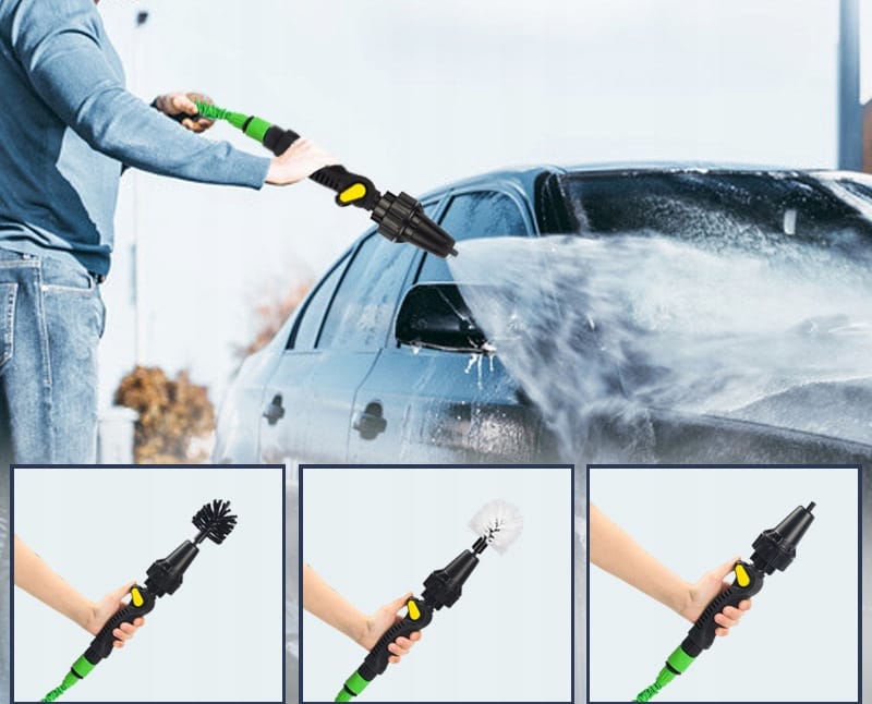 WIELOFUNKCYJNA SZCZOTKA MYJĄCA OBROTOWA DO MYCIA ALUFELG SAMOCHODU DO FELG