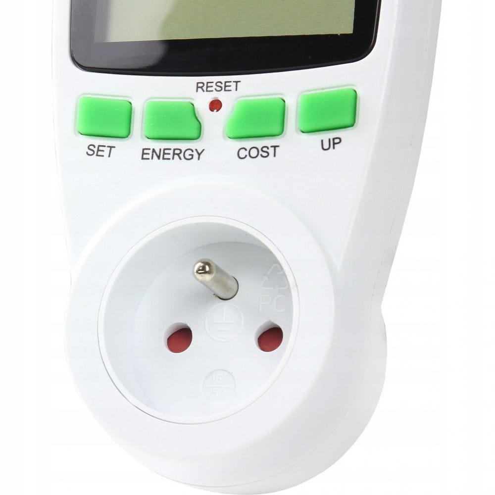 Watomierz licznik energii miernik zużycia poboru prądu woltomierz 2 taryfy