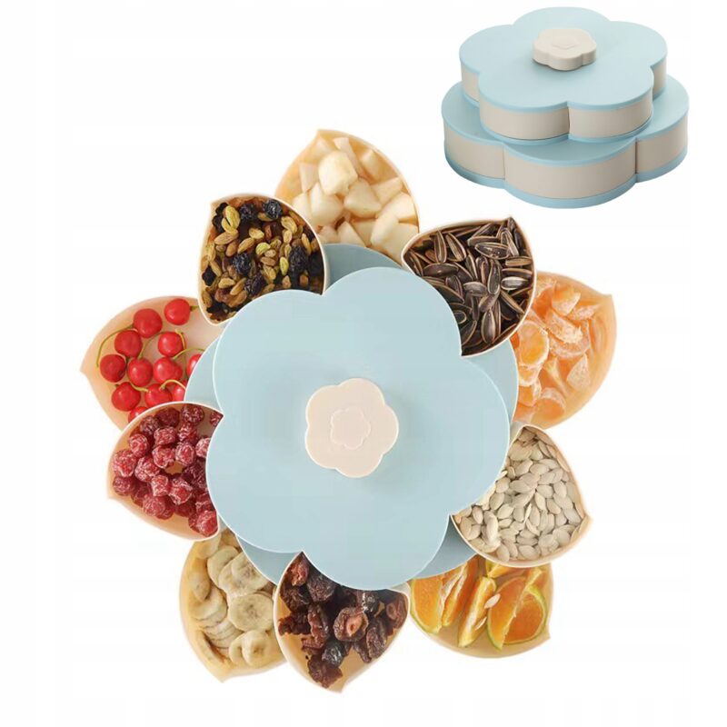 POJEMNIK ORGANIZER NA CUKIERKI BIŻUTERIĘ OWOCE OBROTOWY DUŻY POJEMNY