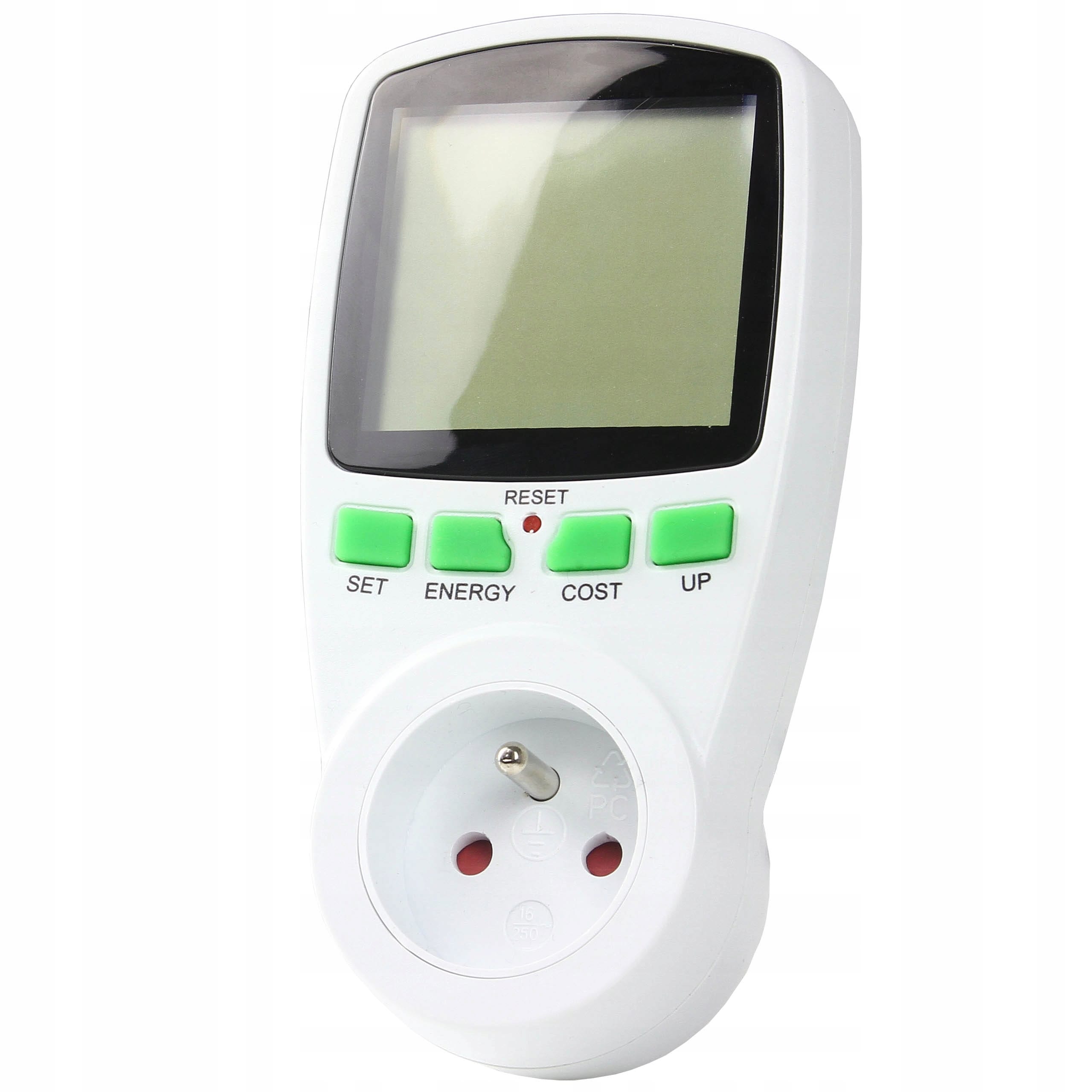 Watomierz licznik energii miernik zużycia poboru prądu woltomierz 2 taryfy