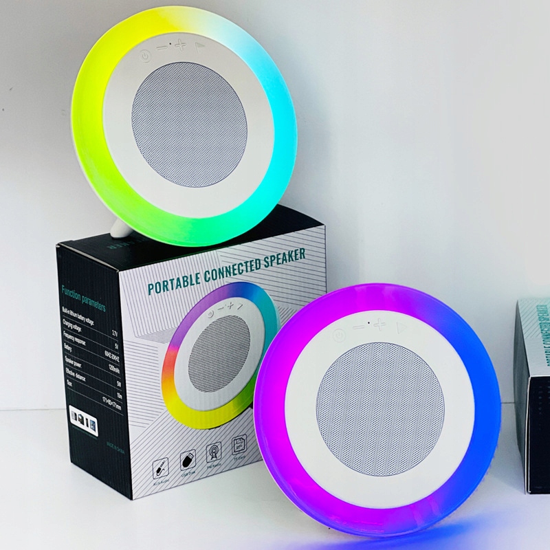 GŁOŚNIK BLUETOOTH PRZENOŚNY USB SD AUX RGB LAMPA LED MULTIKOLOR KOLORY