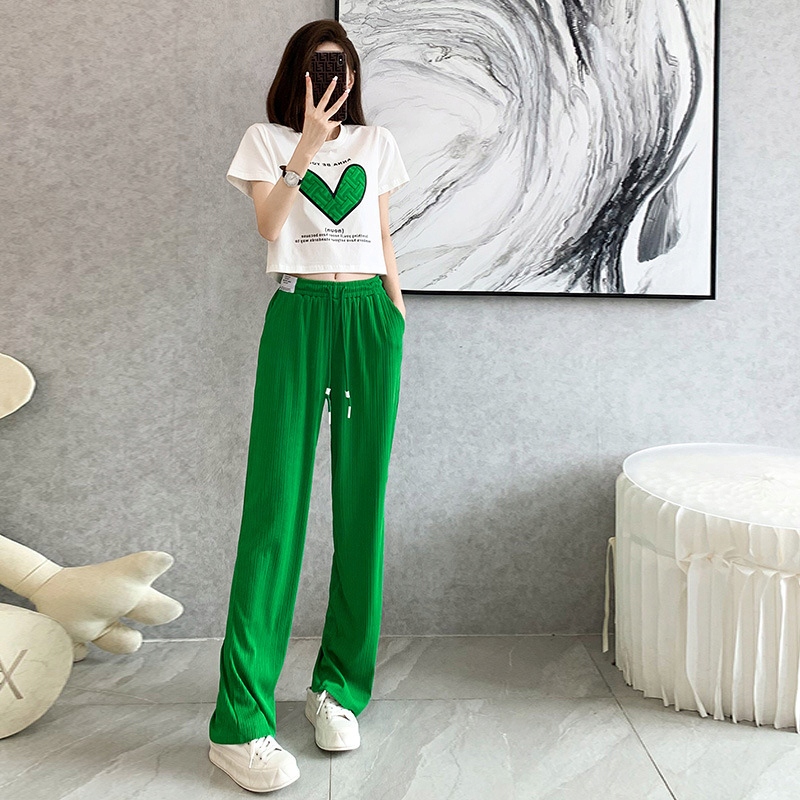 Spodnie damskie luźne szerokie zwiewne - obrazek 7