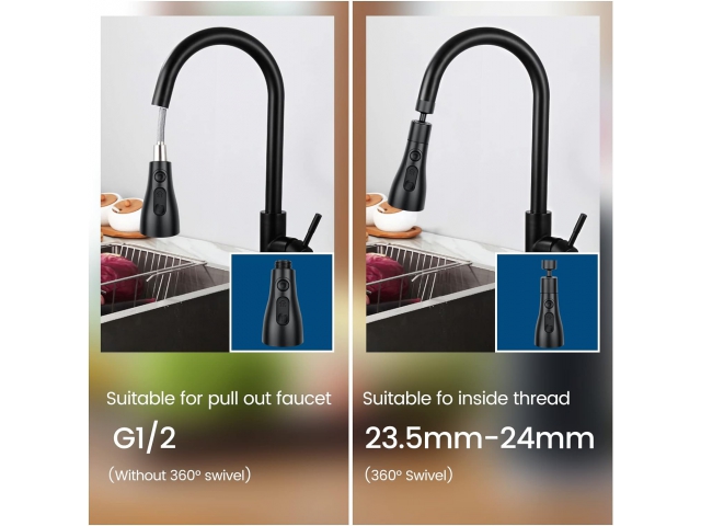 AERATOR PRZEDŁUŻACZ DO KRANU OBROTOWY PERLATOR KUCHENNY 360° ADAPTER WODY