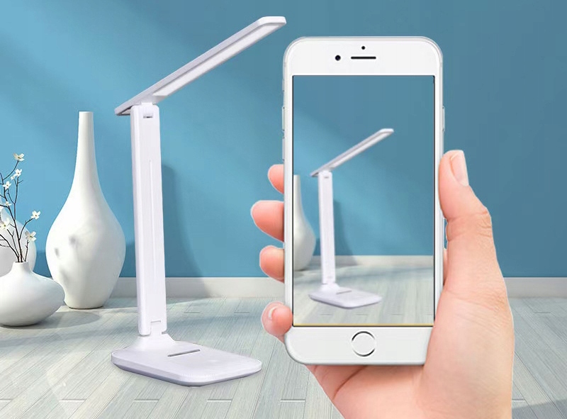 LAMPKA BIURKOWA LED NA BIURKO Z REGULACJĄ I ŁADOWANIEM USB NOWOCZESNA