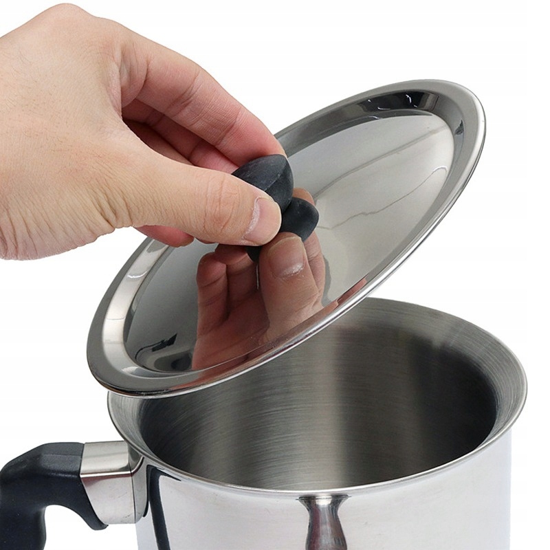 GARNEK DO MLEKA 2L Z GWIZDKIEM GAZ INDUKCJA STALOWY DO GOTOWANIA MLEKA