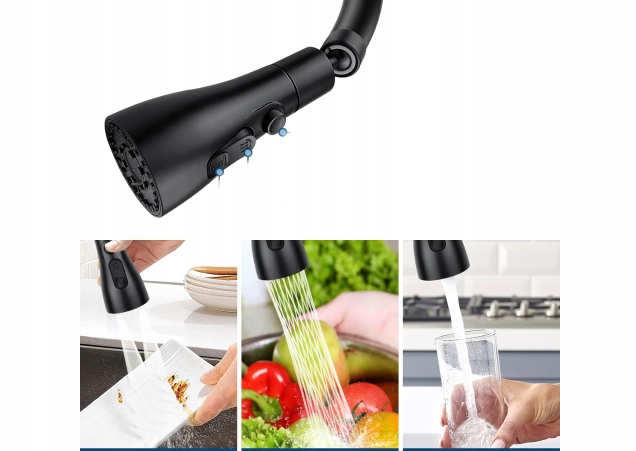 AERATOR PRZEDŁUŻACZ DO KRANU OBROTOWY PERLATOR KUCHENNY 360° ADAPTER WODY