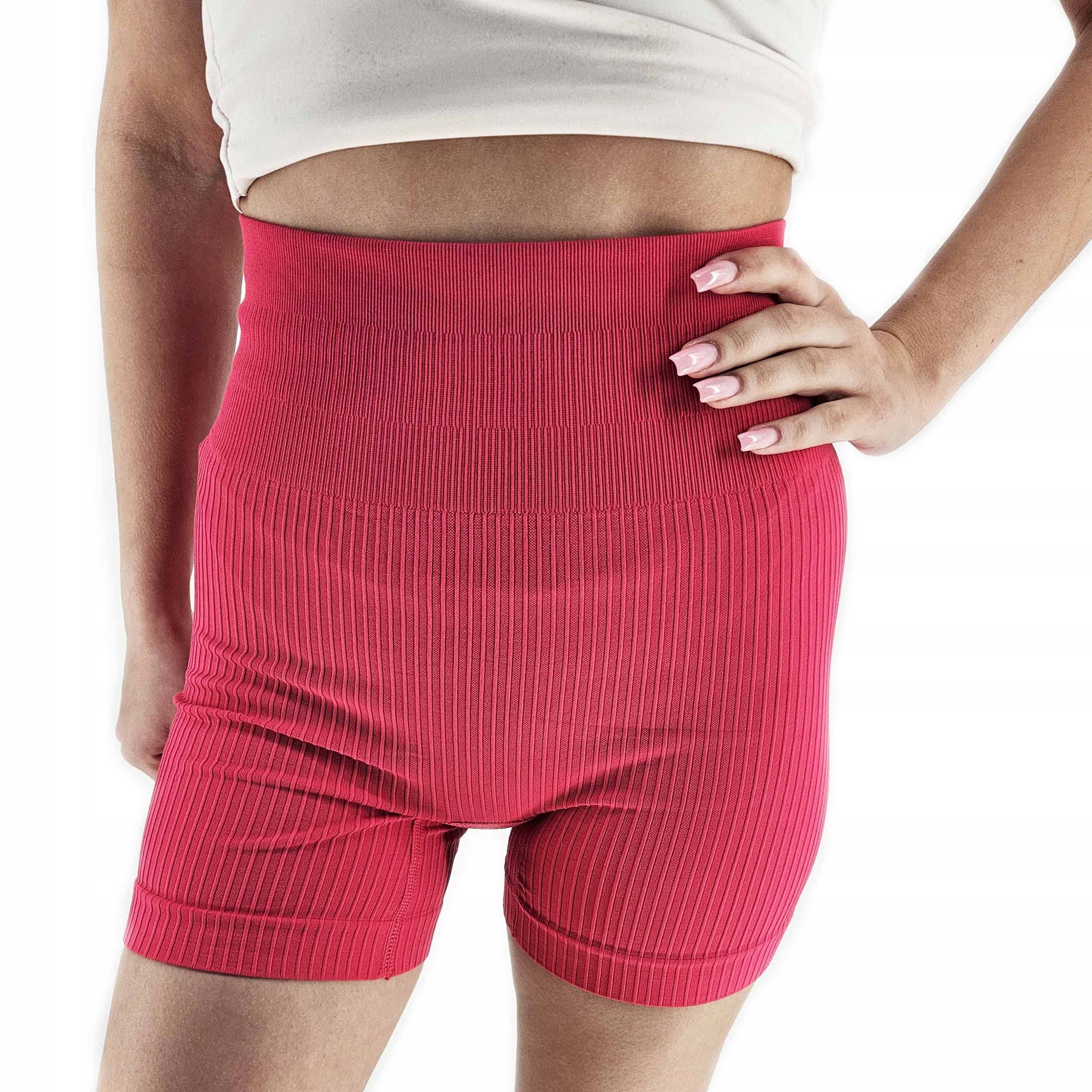 DAMSKIE LEGGINSY KOLARKI KRYJĄCE SPODENKI DOPASOWANE WYGODNE KOLORY PRĄŻEK