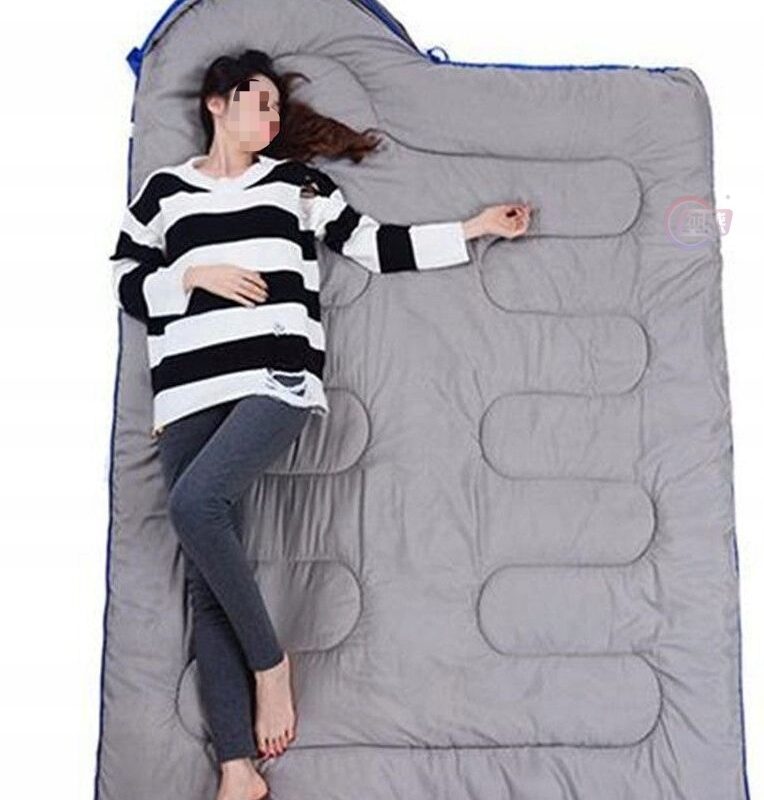 ŚPIWÓR TURYSTYCZNY CIEPŁY WOJSKOWY Z KAPTUREM KOŁDRA KEMPING + POKROWIEC XL