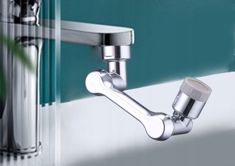 Obrotowy aerator przedłużacz do kranu metalowy - obrazek 3