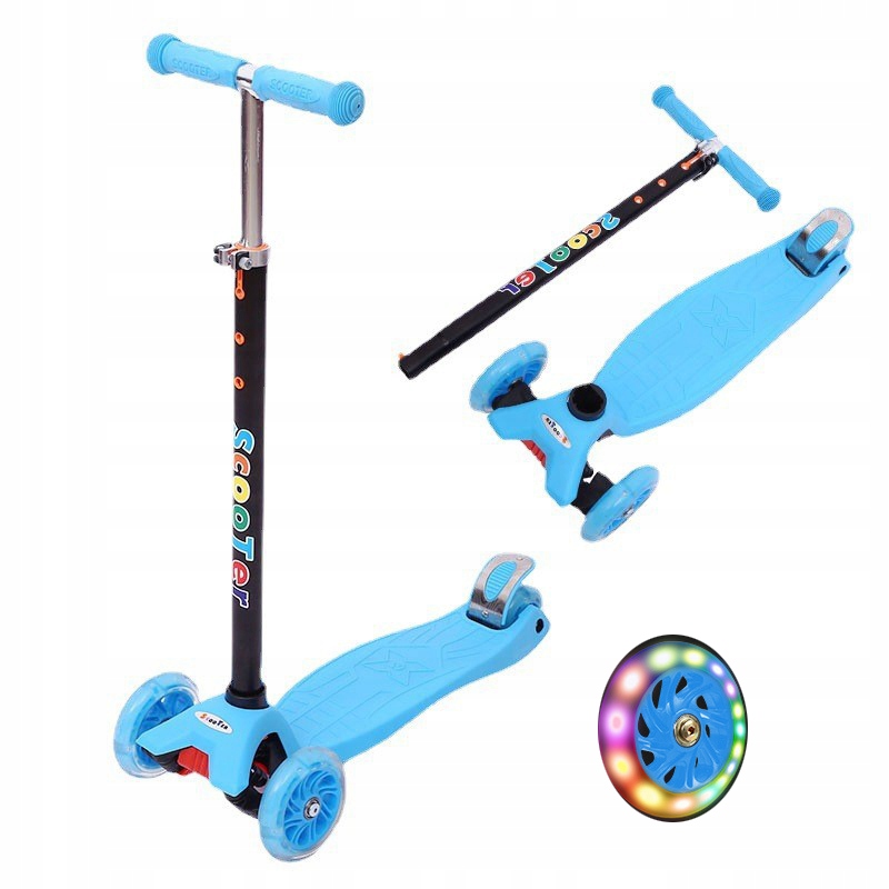 HULAJNOGA TRÓJKOŁOWA BALANSOWA LED DLA DZIECI JEŹDZIK DZIECKO