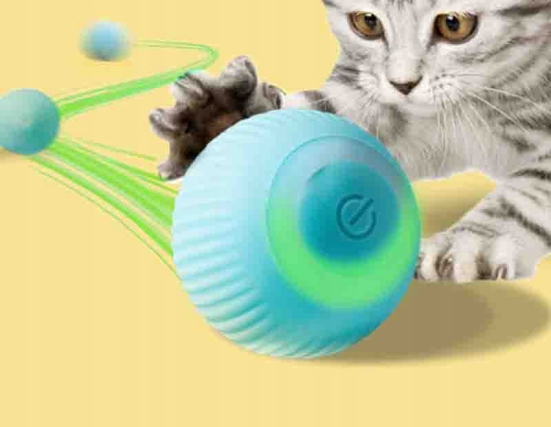 PIŁKA INTERAKTYWNA UCIEKAJĄCA ELEKTRYCZNA ZABAWKA DLA KOTA PSA ZWIERZĄT HIT