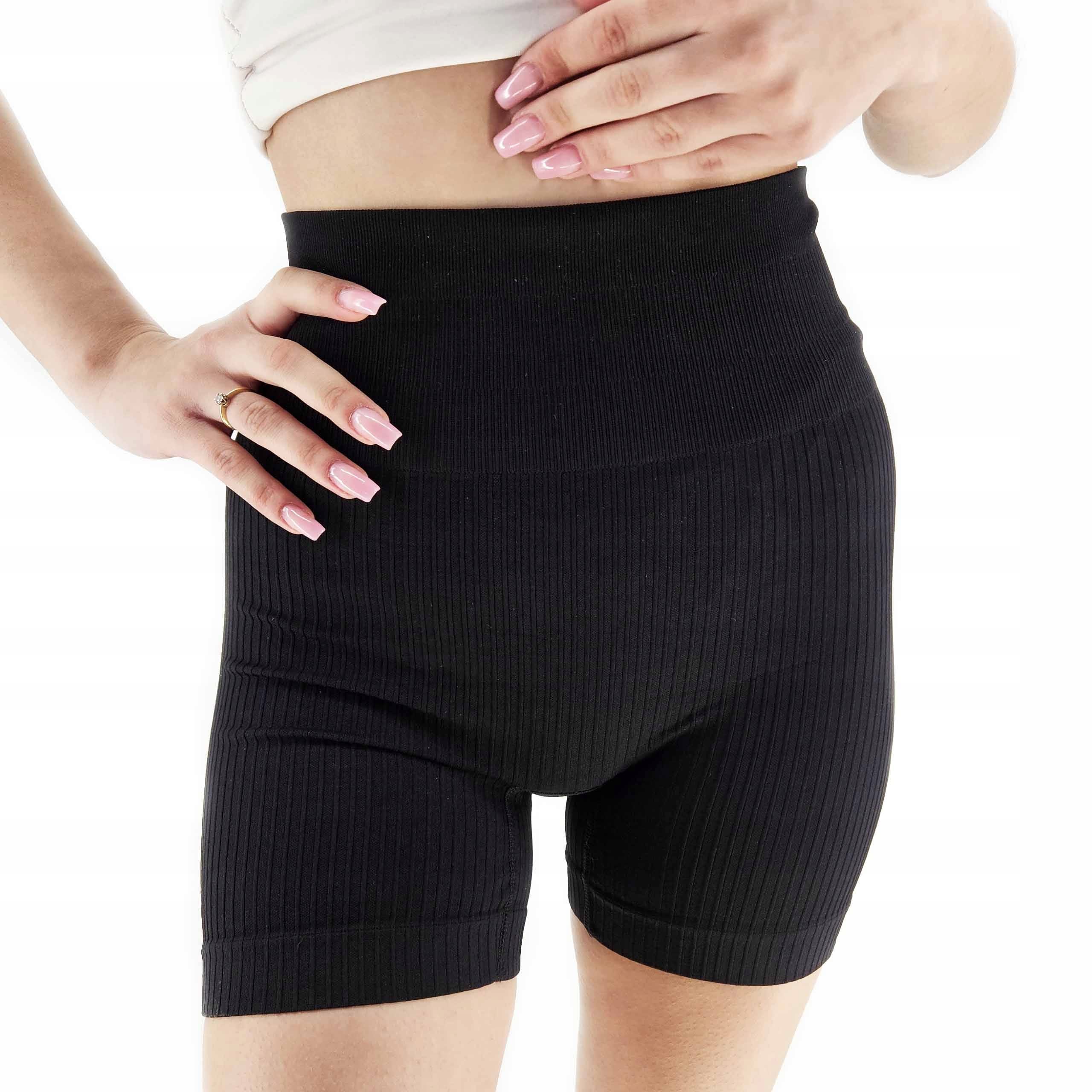 DAMSKIE LEGGINSY KOLARKI KRYJĄCE SPODENKI DOPASOWANE WYGODNE KOLORY PRĄŻEK