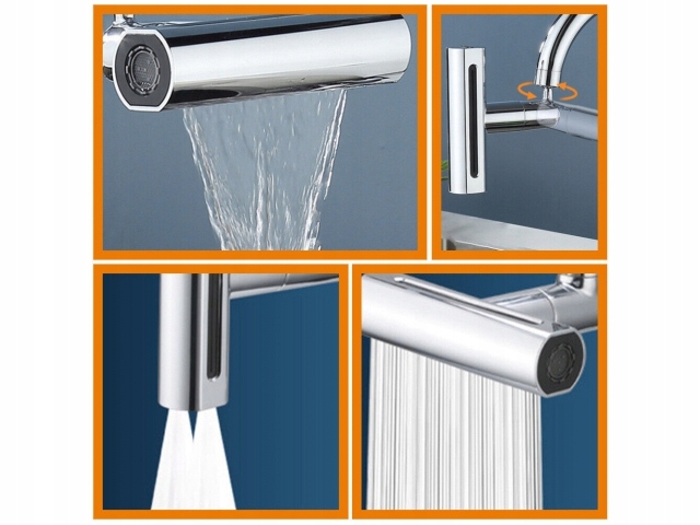 Przedłużacz kranu kuchennego aerator perlator z wylot wody formie wodospadu - obrazek 4