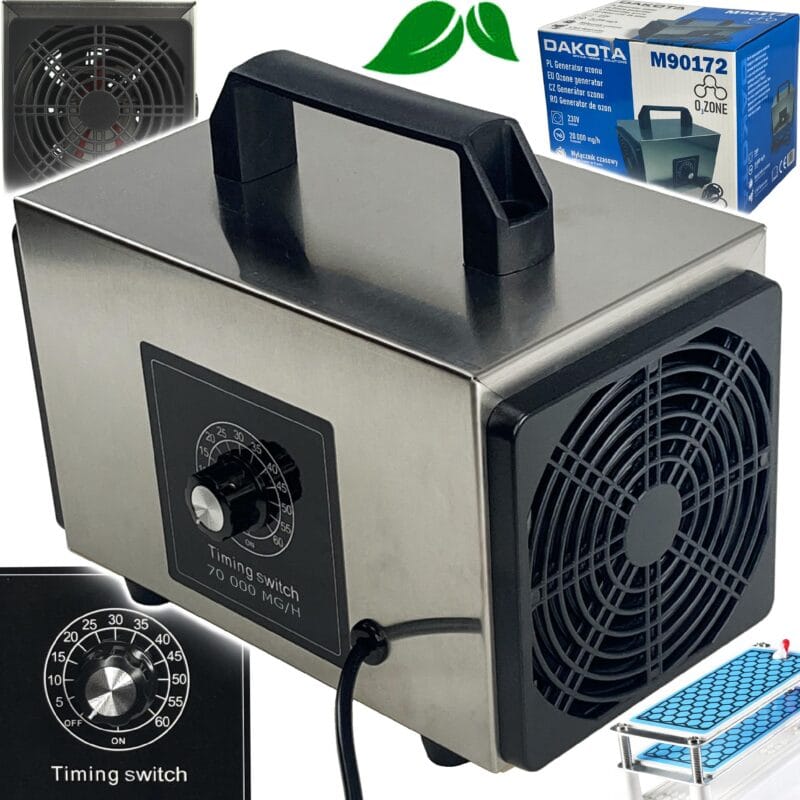 Generator ozonu ozonator oczyszczacz powietrza 70 000 mg/h czasomierz