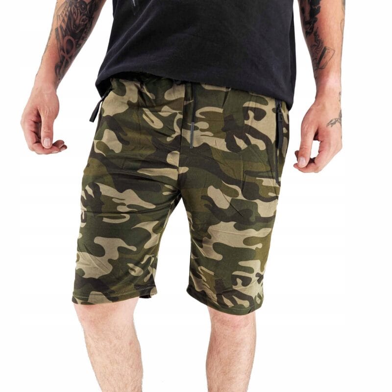 SPODENKI DRESOWE MĘSKIE MORO KRÓTKIE WYGODNE WOJSKOWE