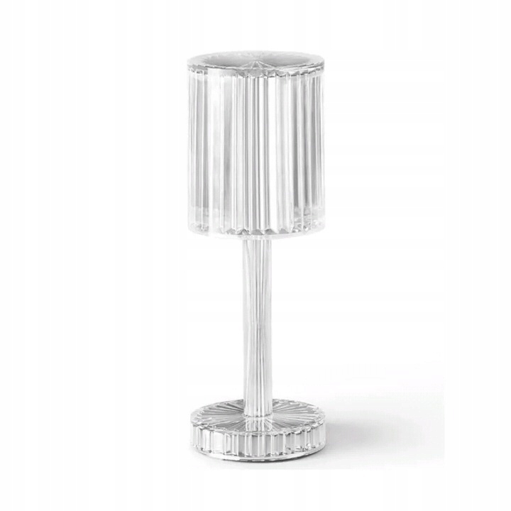 Lampka nocna kryształ led dotykowa diamond + pilot rgb - obrazek 5