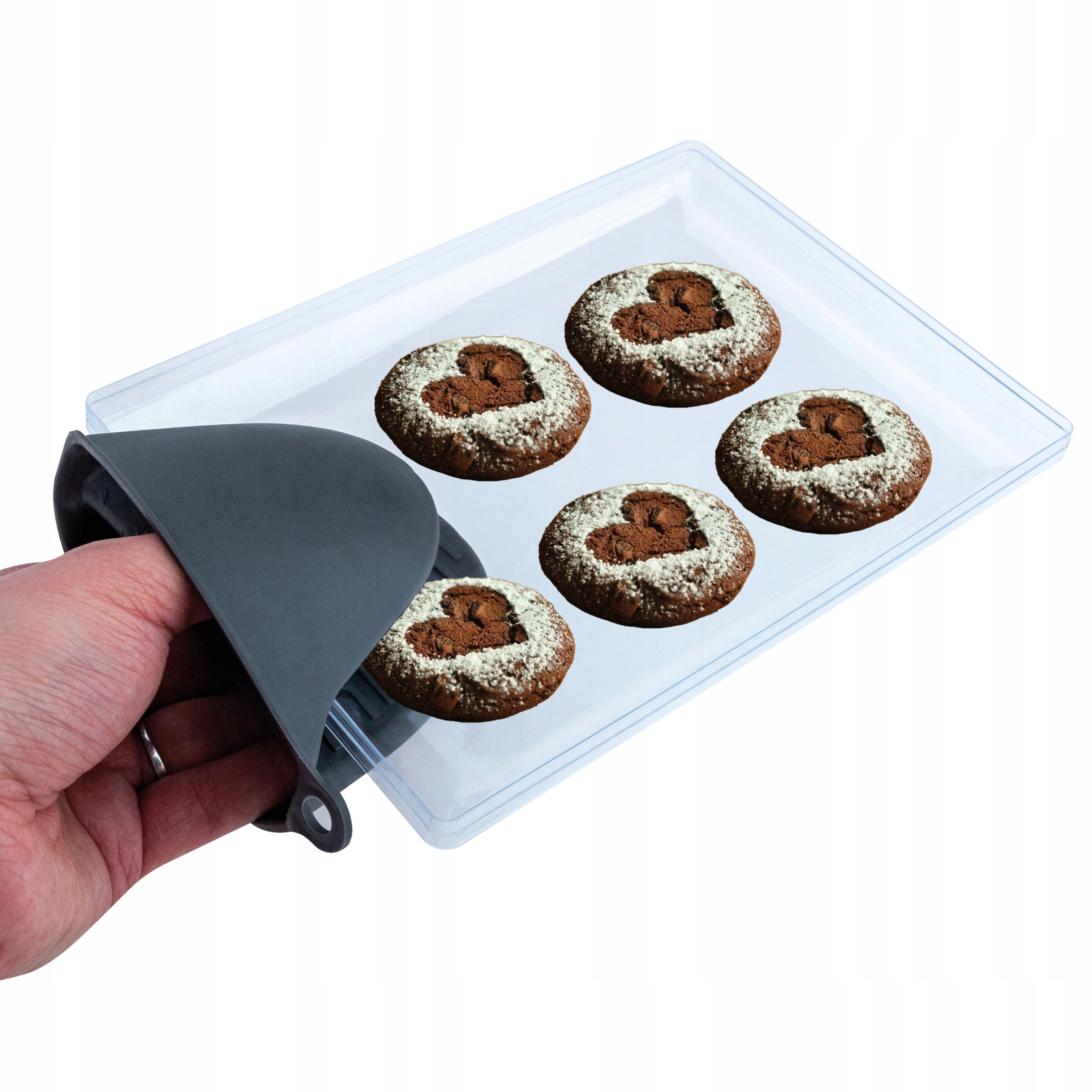 Rękawica silikonowa łapka żaroodporna kuchenna - obrazek 8
