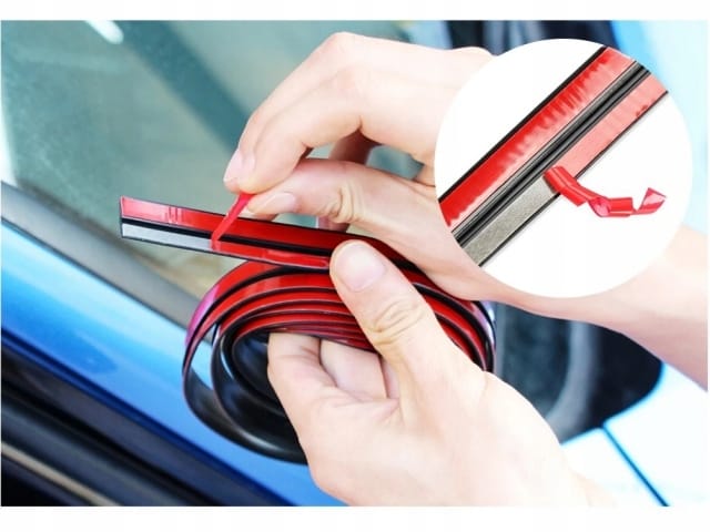 TAŚMA USZCZELNIAJĄCA USZCZELKA B SAMOCHODOWA DO DRZWI AUTA 5M GUMA PROFIL