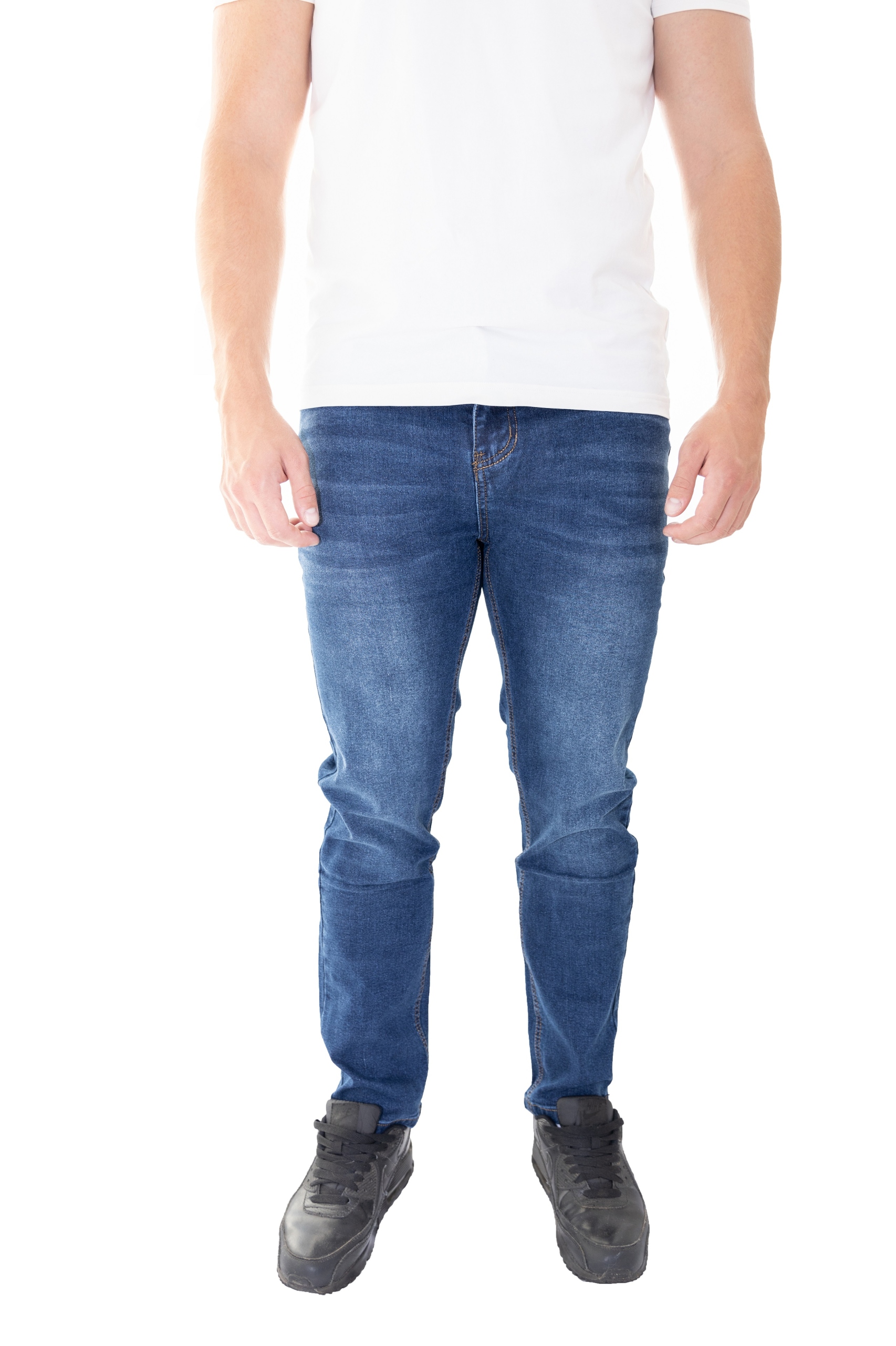 Spodnie jeansy męskie jeansowe rozciągliwe - obrazek 2