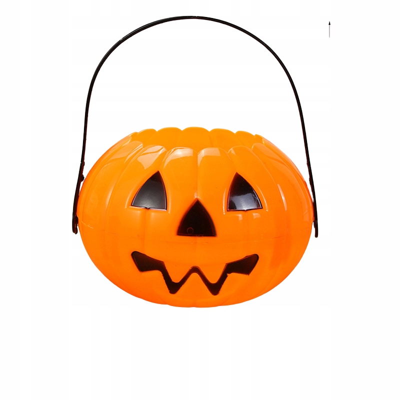 DUŻE WIADERKO POJEMNIK DYNIA NA CUKIERKI HALLOWEEN SŁODYCZE DEKORACJA DYNIE