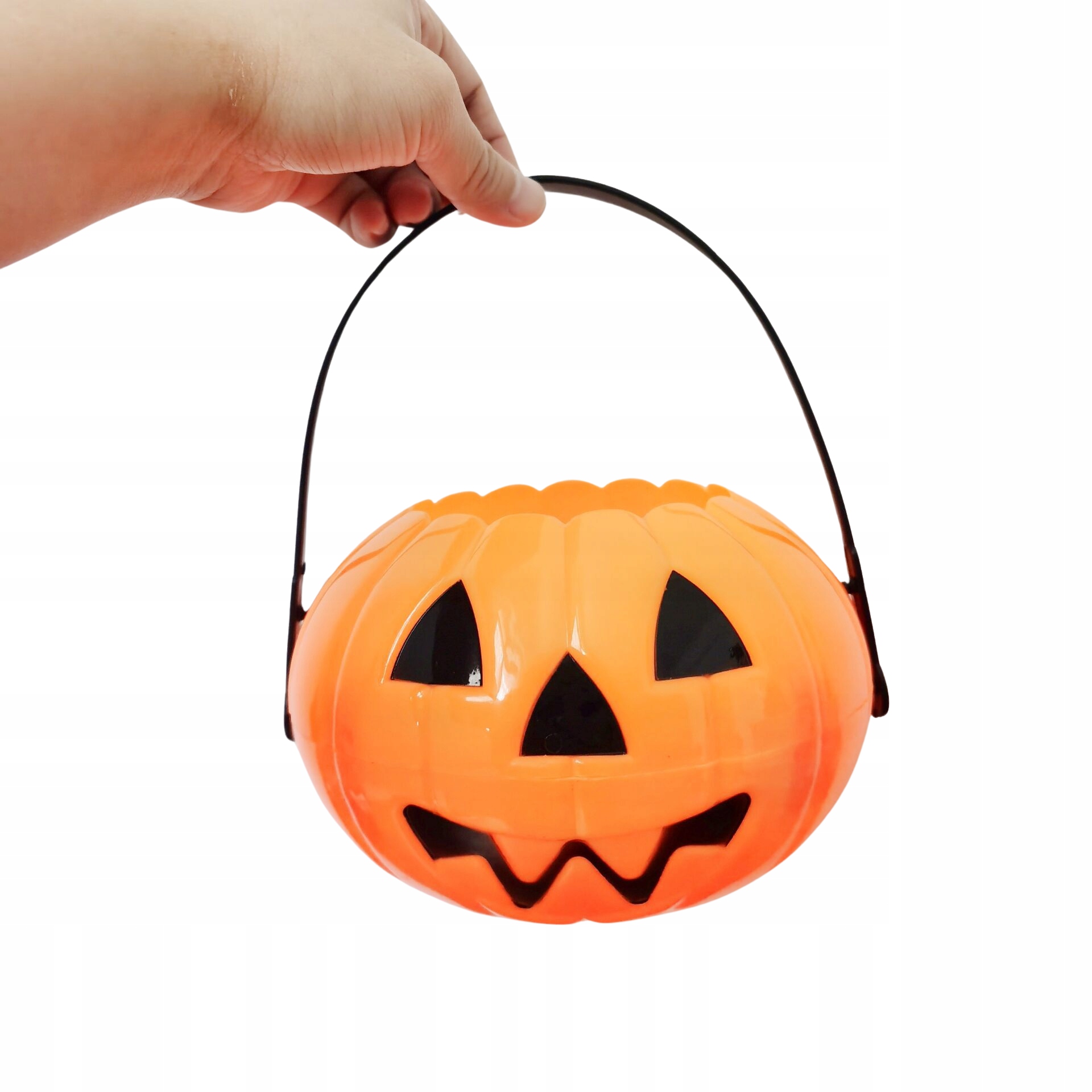 DUŻE WIADERKO POJEMNIK DYNIA NA CUKIERKI HALLOWEEN SŁODYCZE DEKORACJA DYNIE