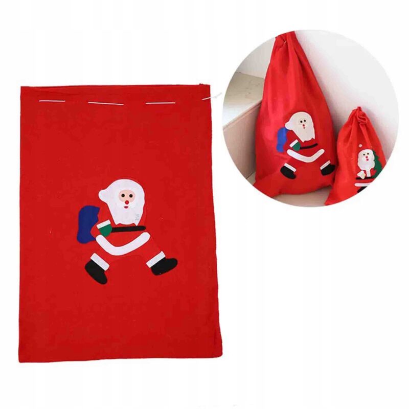 Worek Mikołaja na Prezenty Mikołajki Boże Narodzenie Pojemny pod Choinkę