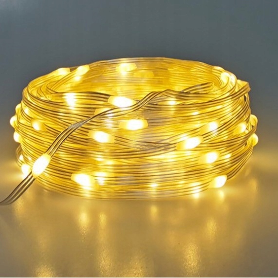 LAMPKI SOLARNE OGRODOWE LED GIRLANDA DRUCIK NA CHOINKĘ DEKORACYJNE