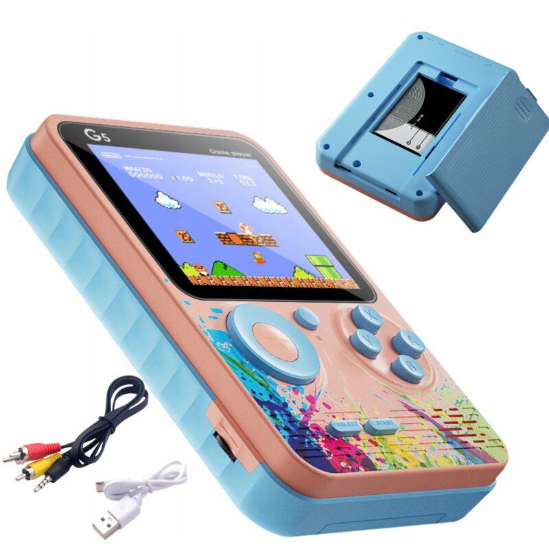 MINI KONSOLA PRZENOŚNA GAMEBOX RETRO 500 GIER DLA DZIECI I DOROSŁYCH HIT