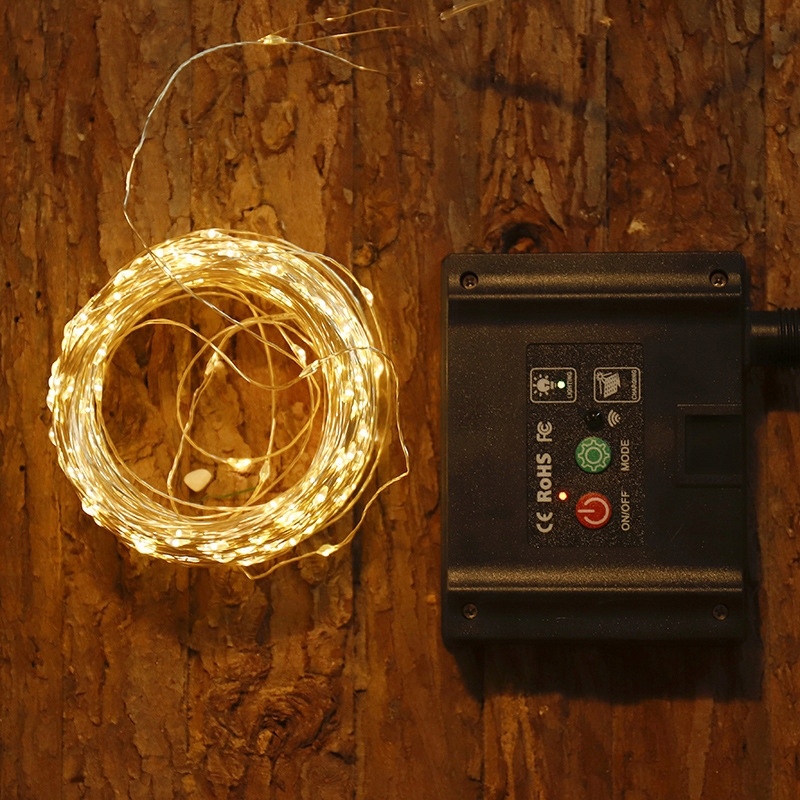 LAMPKI SOLARNE OGRODOWE LED GIRLANDA DRUCIK NA CHOINKĘ DEKORACYJNE