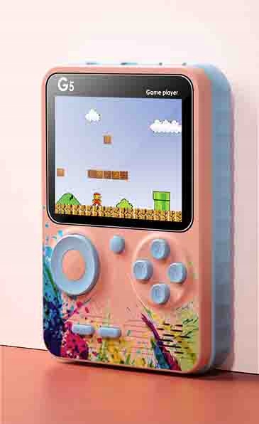 MINI KONSOLA PRZENOŚNA GAMEBOX RETRO 500 GIER DLA DZIECI I DOROSŁYCH HIT