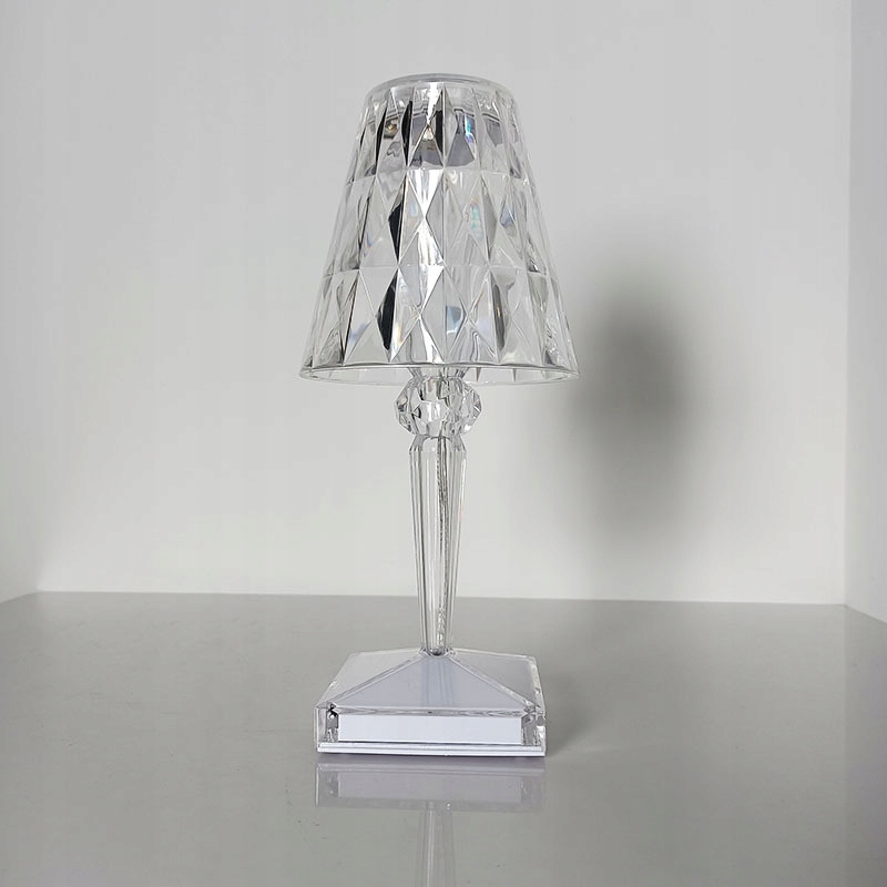 LAMPKA NOCNA LED DOTYKOWA RGB KRYSZTAŁ DIAMOND Z PILOTEM KOLOROWA USB