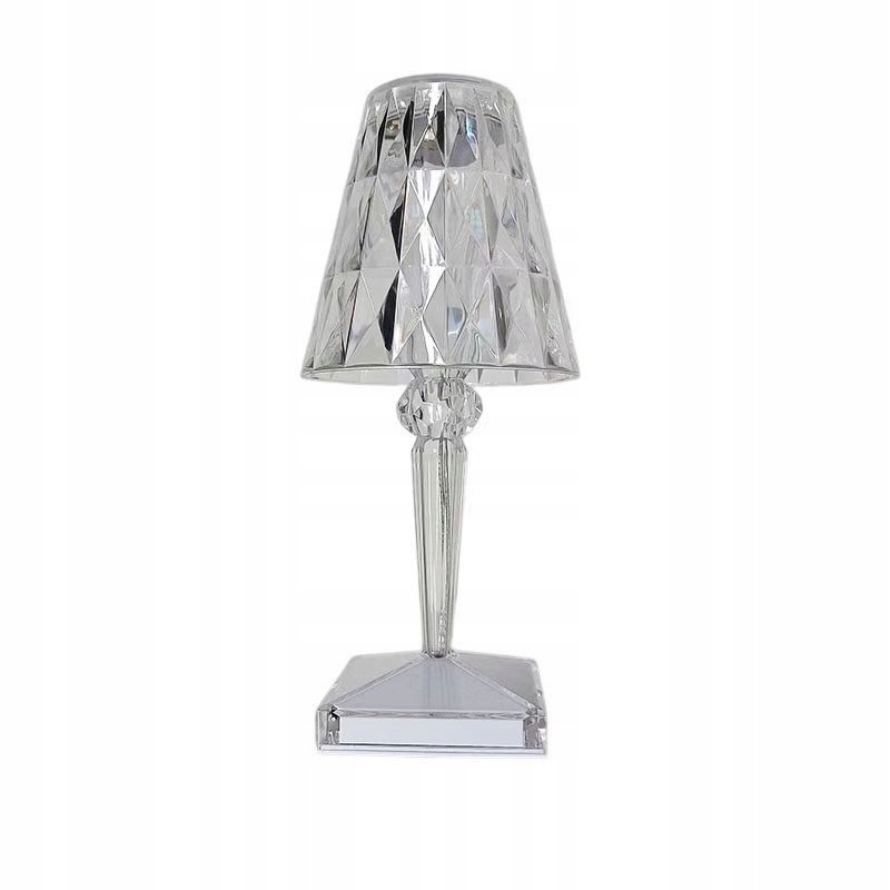 LAMPKA NOCNA LED DOTYKOWA RGB KRYSZTAŁ DIAMOND Z PILOTEM KOLOROWA USB
