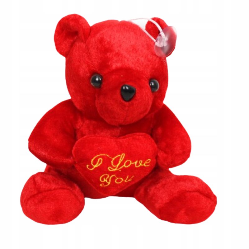 PLUSZOWY MIŚ MASKOTKA ZABAWKA PLUSZAK MISIEK PREZENT NA WALENTYNKI DŹWIĘK