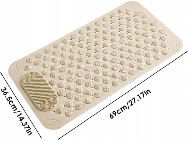 MATA ANTYPOŚLIZGOWA DO ŁAZIENKI POD PRYSZNIC WANNY DYWANIK ŁAZIENKOWY