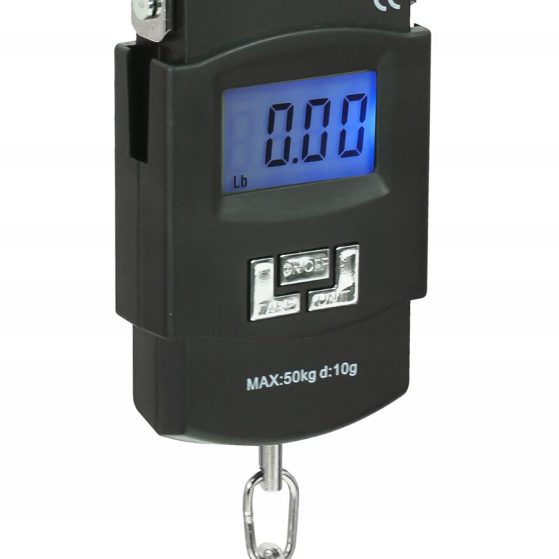 WAGA HAKOWA BAGAŻOWA PODRÓŻNA TURYSTYCZNA WĘDKARSKA LCD DO BAGAŻU 50KG WAGI