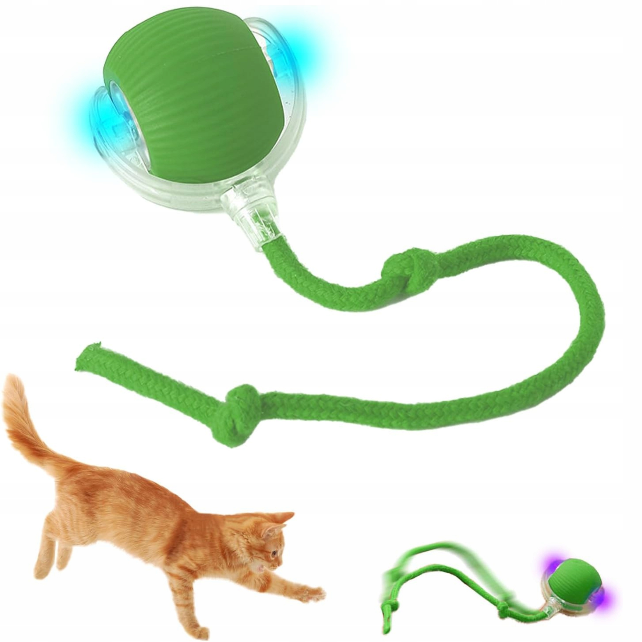 PIŁKA INTERAKTYWNA ELEKTRYCZNA DLA PSA KOTA ZABAWKA UCIEKAJĄCA ZWIERZĘTA