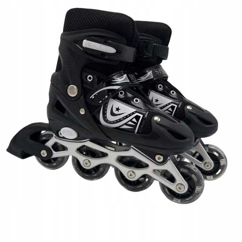 ROLKI DLA DZIECI REGULOWANE WROTKI DZIECIĘCE REKREACYJNE LED KÓŁKA ŚWIECĄCE