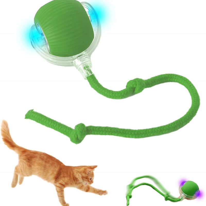 PIŁKA INTERAKTYWNA ELEKTRYCZNA DLA PSA KOTA ZABAWKA UCIEKAJĄCA ZWIERZĘTA